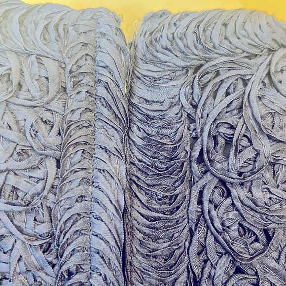 Ribbon Knit Vintage 1940s Style Knit Ribbon Rayon Dress - Picture 9 of 11